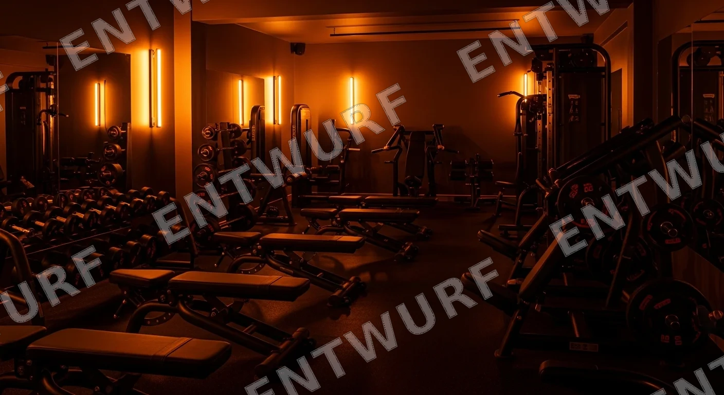 Warme Trainingsatmosphäre im Moderncoach Gym Grafenau mit Fitnessgeräten